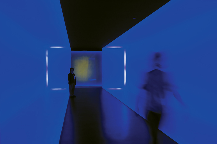 James Turrell (born 1943), The Light Inside, 1999. Site-specific installation with neon light, gypsum board, plaster, and glass. Various dimensions. MFAH commission, gift of Isabel B. and Wallace S. Wilson. (Photo by J. Griffis Smith)