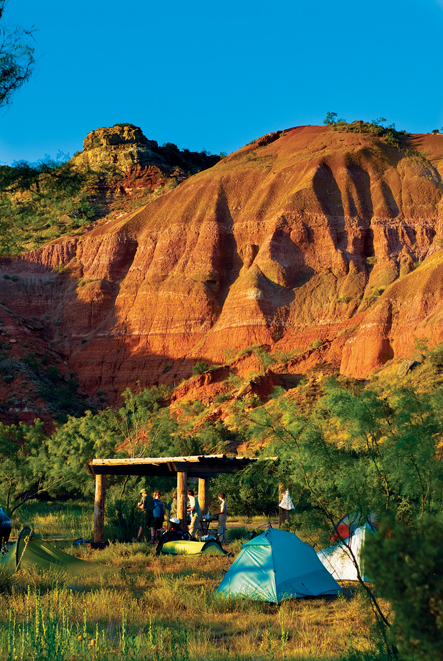 Campers in Palo Duro Canyon State Park wake up to panoramas that seem straight from the Old West. (Photo by J. Griffis Smith)