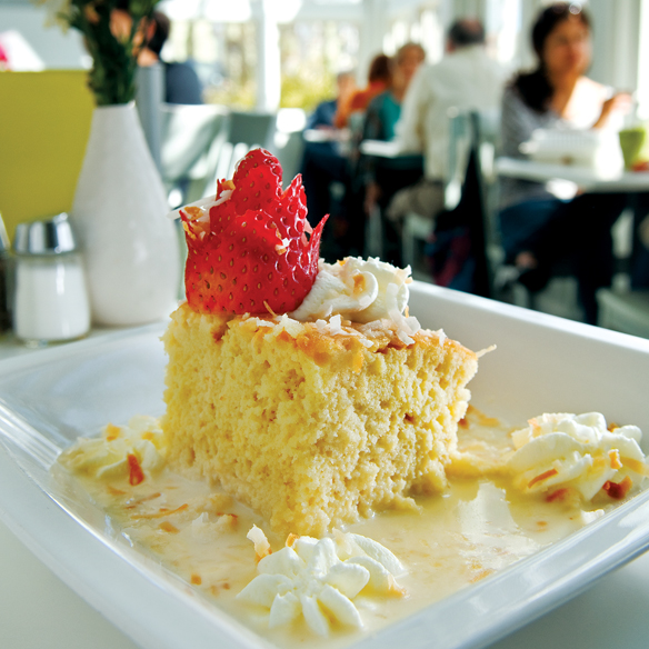 Austin's Zocalo Cafe serves a perfect pastel de tres leches. (Photo by Randall Maxwell)