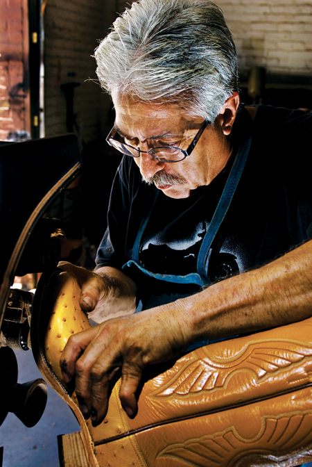 Texas is home to dozens of outstanding custom bootmakers, like Henry Camargo of Mercedes. (Photo by J. Griffis Smith)