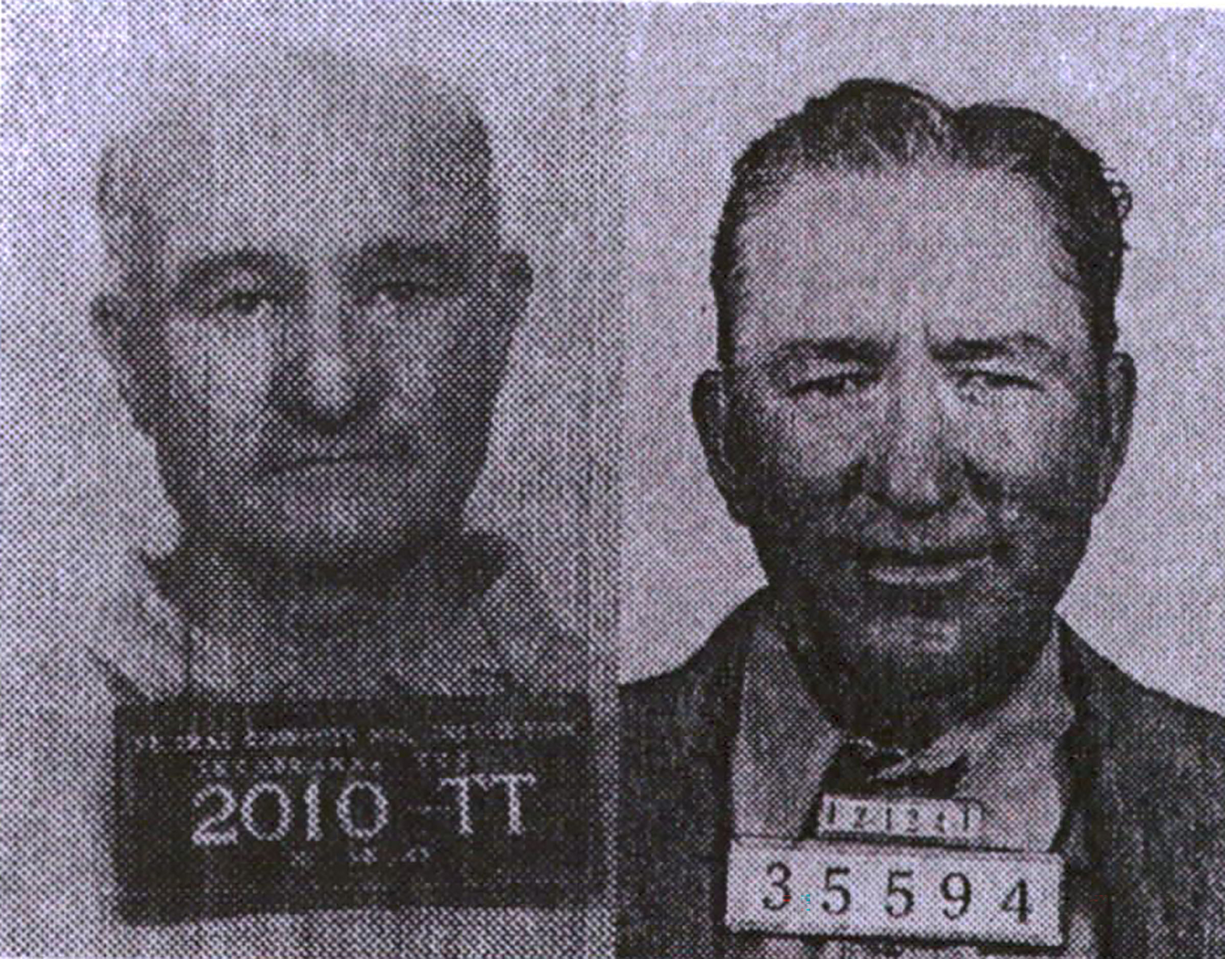 Mugshots of two men