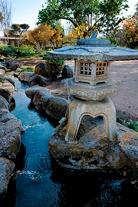 The Japanese Garden of Peace was a gift from the military leaders of Japan to the United States, in honor of Fleet Admiral Chester Nimitz, a native of Fredericksburg. (Photo by J. Griffis Smith)
