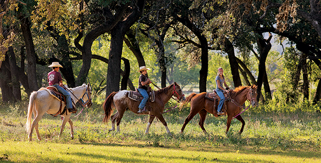 Neal’s Lodges offers Hill Country horseback rides on its ranch property south of Concan. (Photos by Will Van Overbeek)