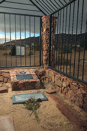 The grave of gunslinger John Wesley Hardin.