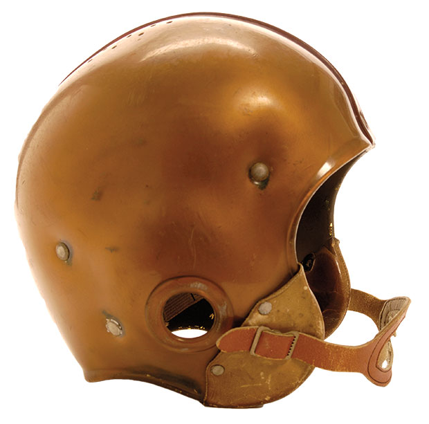 Sammy Baugh's Leather Football Helmet