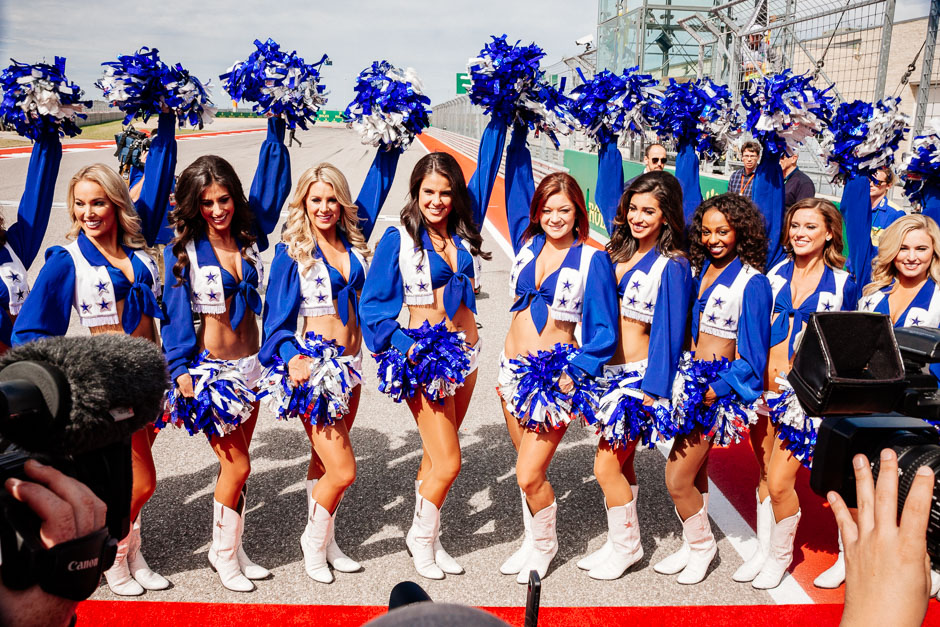 You can't have a grand Texas-based spectacle without the world famous Dallas Cowboys Cheerleaders.