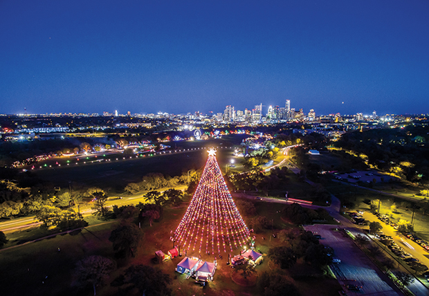 Zilker Tree and Austin Trail of Lights Photo by Jared Tennant
