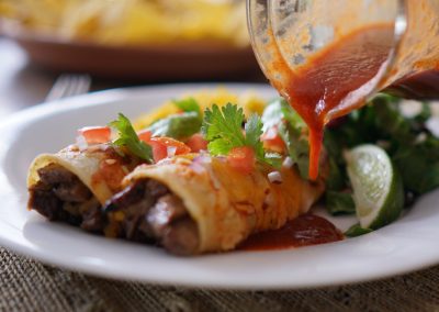 Stevenson Family Steak Enchiladas