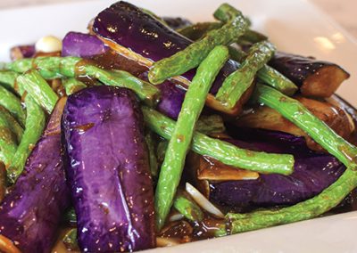 Stir-Fried Chinese Eggplant and Green Beans Recipe