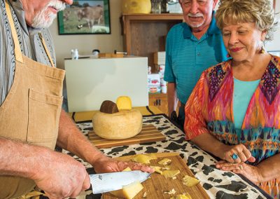 Making the rounds at Eagle Mountain Farmhouse Cheese Co.