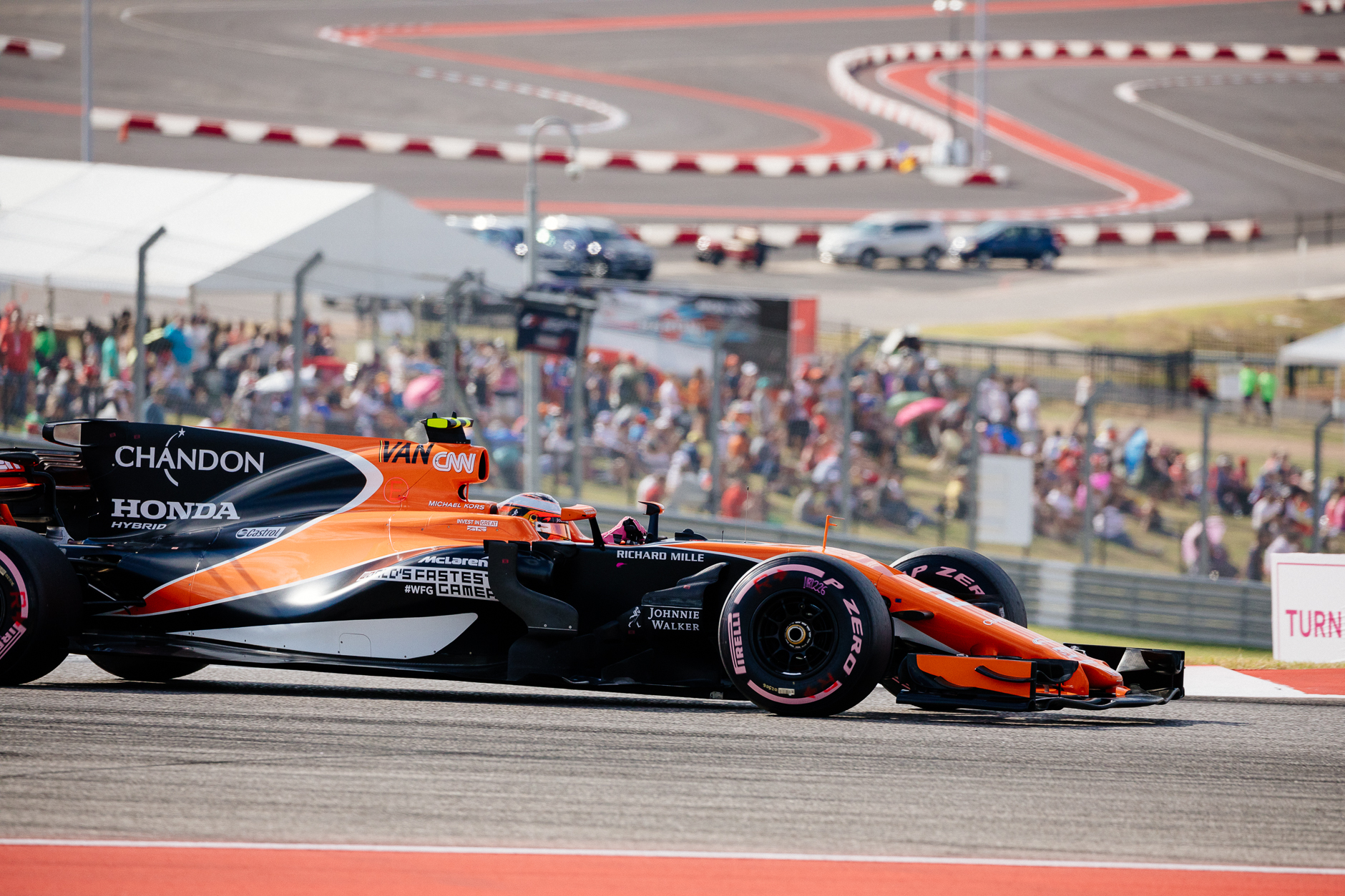 McLaren Honda's Stoffel Vandoorne during qualifying.