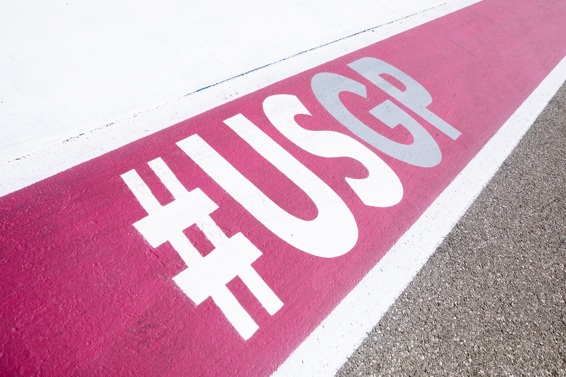 As part of the partnership with the Susan G. Komen Foundation, pit row was painted pink instead of the normal red color.