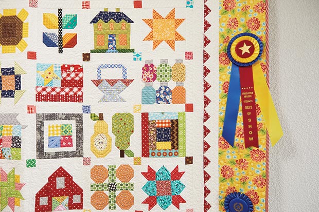 “Farm Girl Vintage” quilted by Angela McCorkle, which won Best in Show at the Stars Over Texas Quilt Show in Abilene in 2017