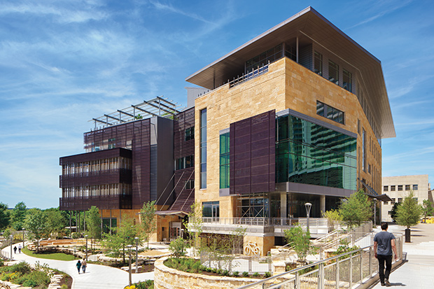 Exterior of new Austin Central Library