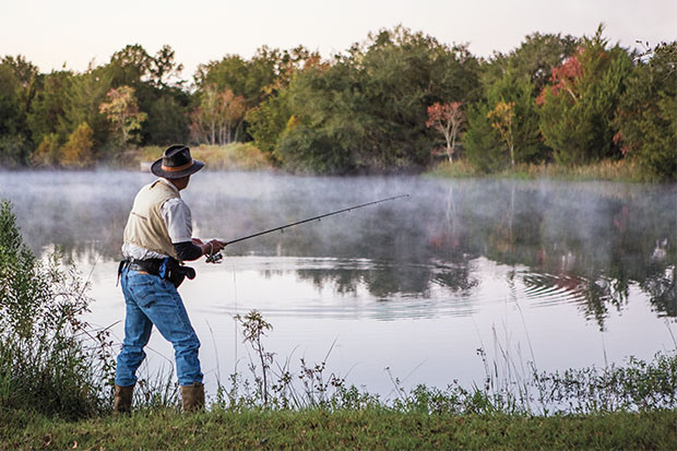 Fishing at BlissWood Ranch