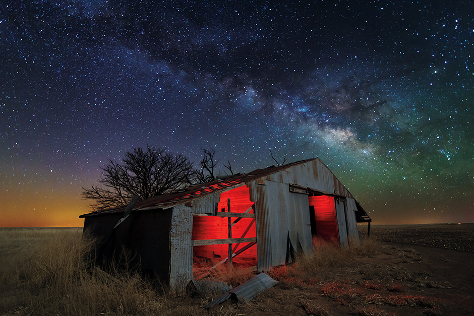 Abandoned barn in a field near Amarillo