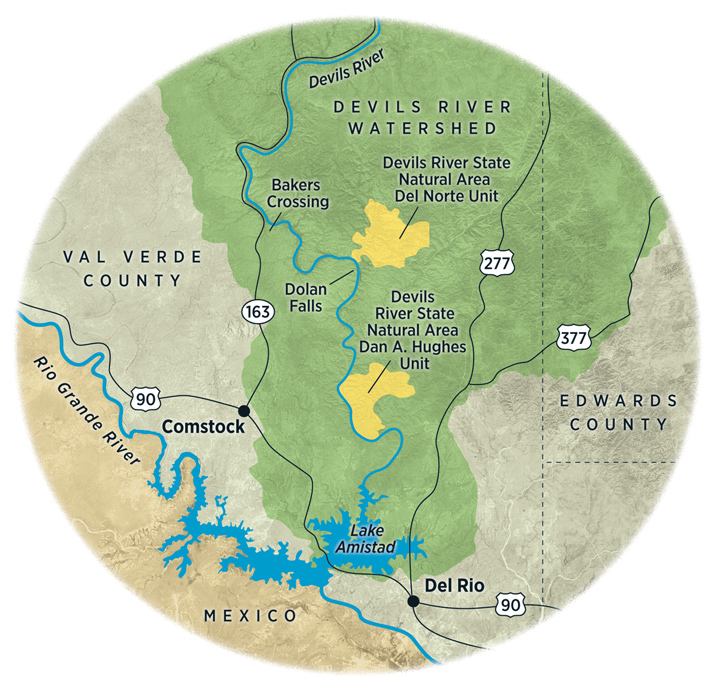 Devils River Map