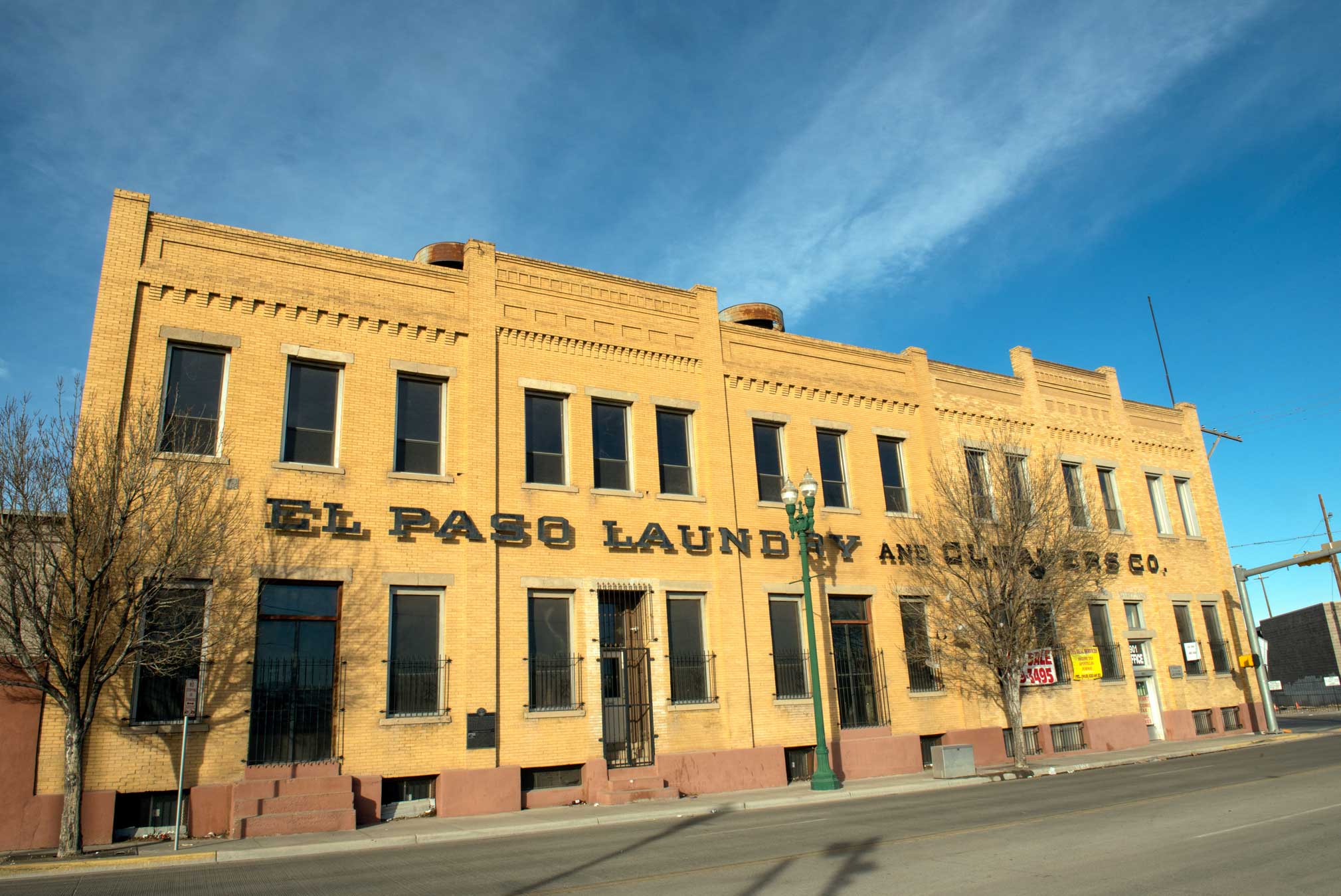 Exterior of the El Paso Laundry and Cleaners Co.