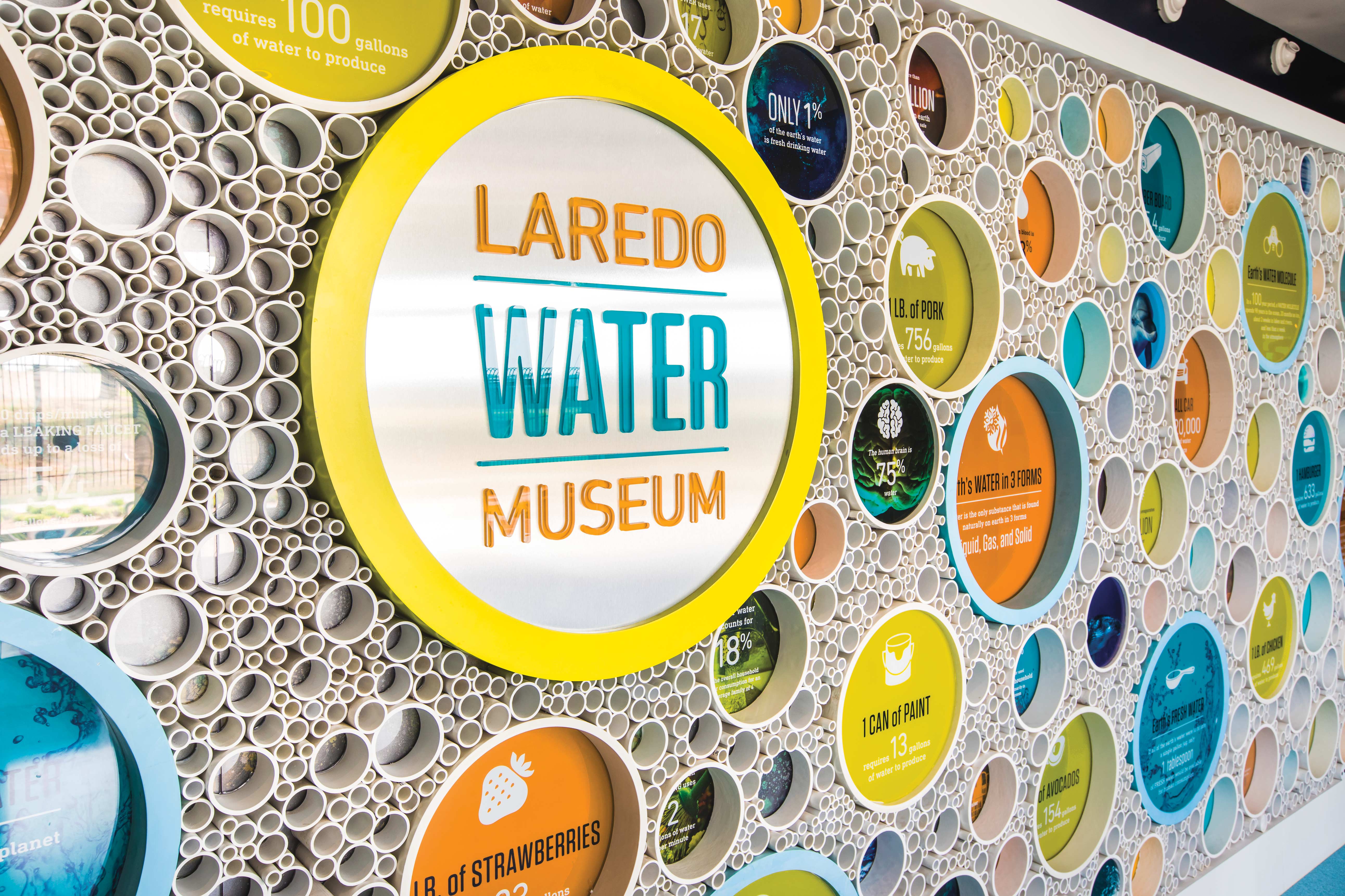 Inside sign at the Laredo Water Museum