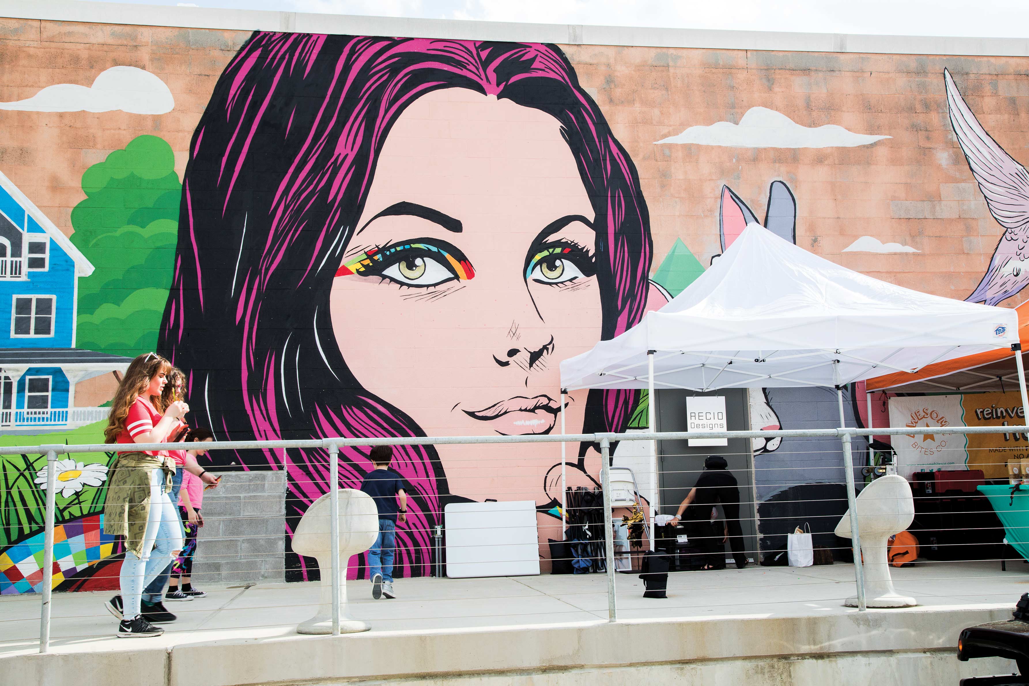 A mural in Sawyer Yards