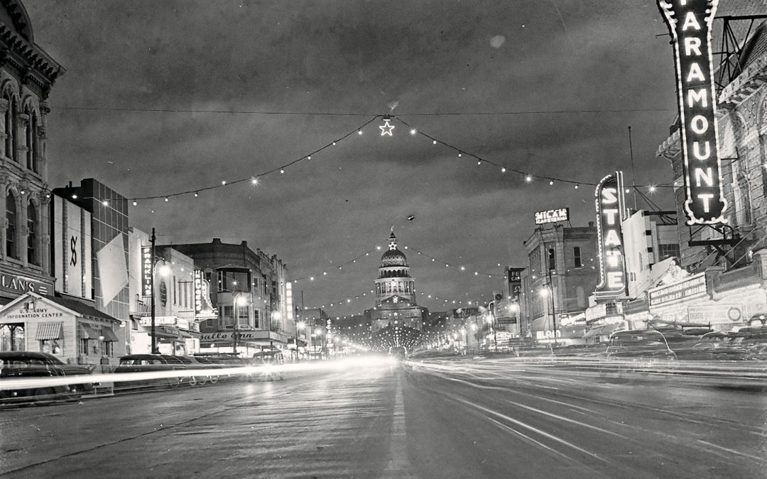Downtown Christmas Lights in the Capital City in 1947