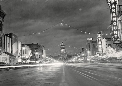 Downtown Christmas Lights in the Capital City in 1947