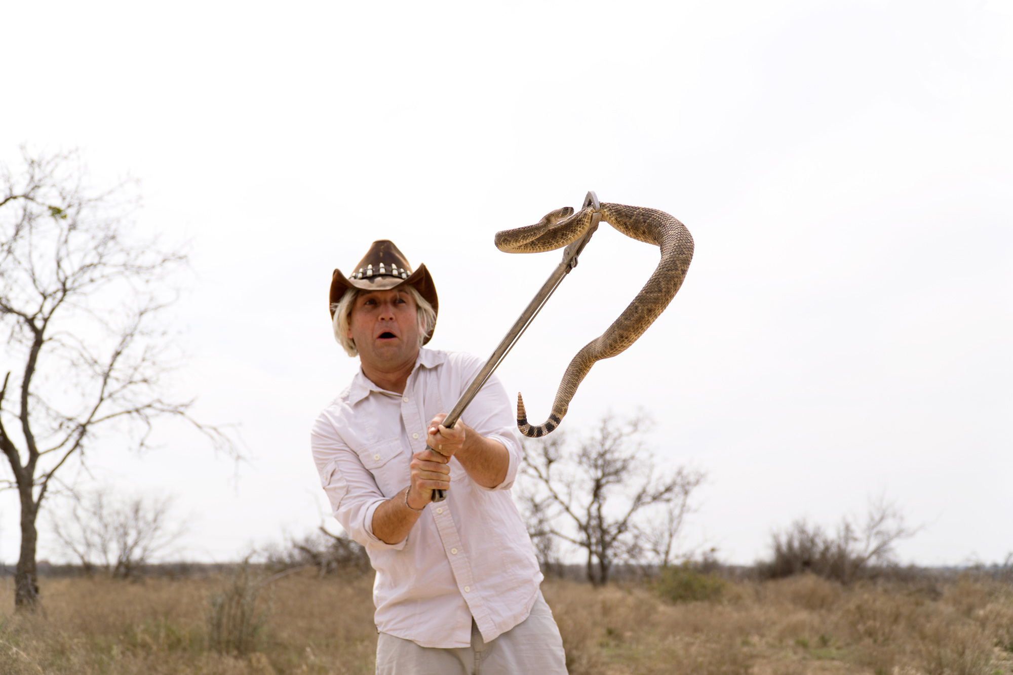 Chet with a rattlesnake