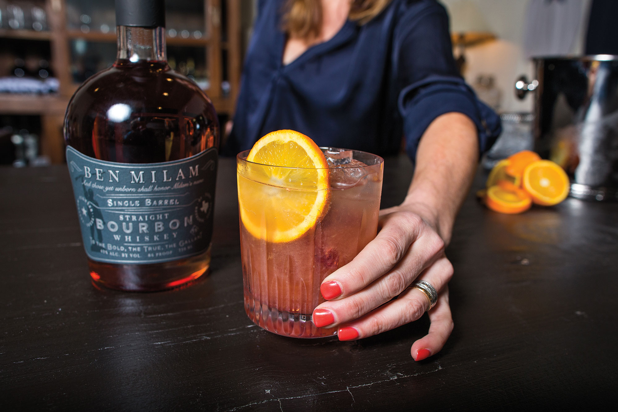 The Bourbon Smash cocktail. Photo: Tom McCarthy Jr.
