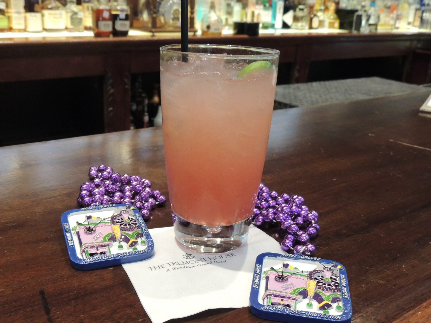 Mardi Gras Punch at Tremont House in Galveston. Photo by Melissa Gaskill.