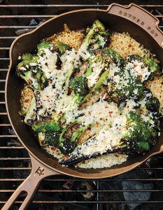 Broccoli Spears with Crispy Cheese Crust Recipe