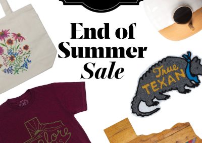 End of Summer Savings from Texas Highways Mercantile