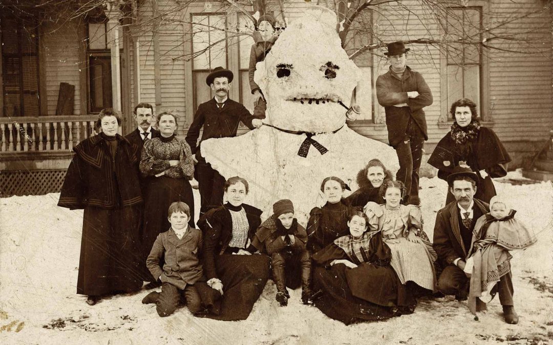Photo: Fort Worth families made the most of this snowy day in January 1889