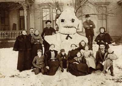 Photo: Fort Worth families made the most of this snowy day in January 1889