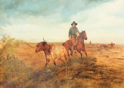 A Beeville Exhibit Features the Old West Paintings of San Antonio Artist Raul Gutierrez