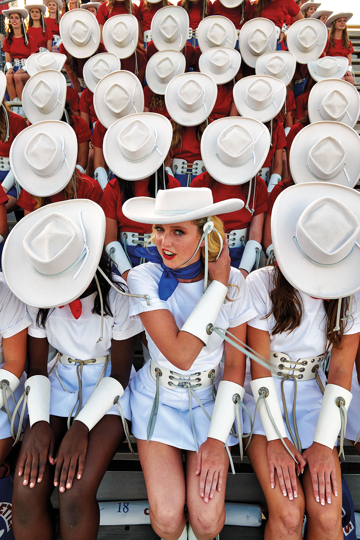 The captain of the Kilgore College drill team, the Rangerettes