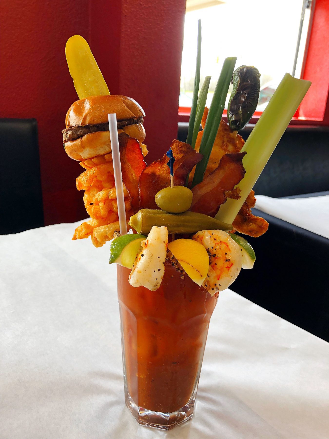 The Bloody Best Bloody Mary from Chef Point in Watauga. Photo by Michael Hoinski.