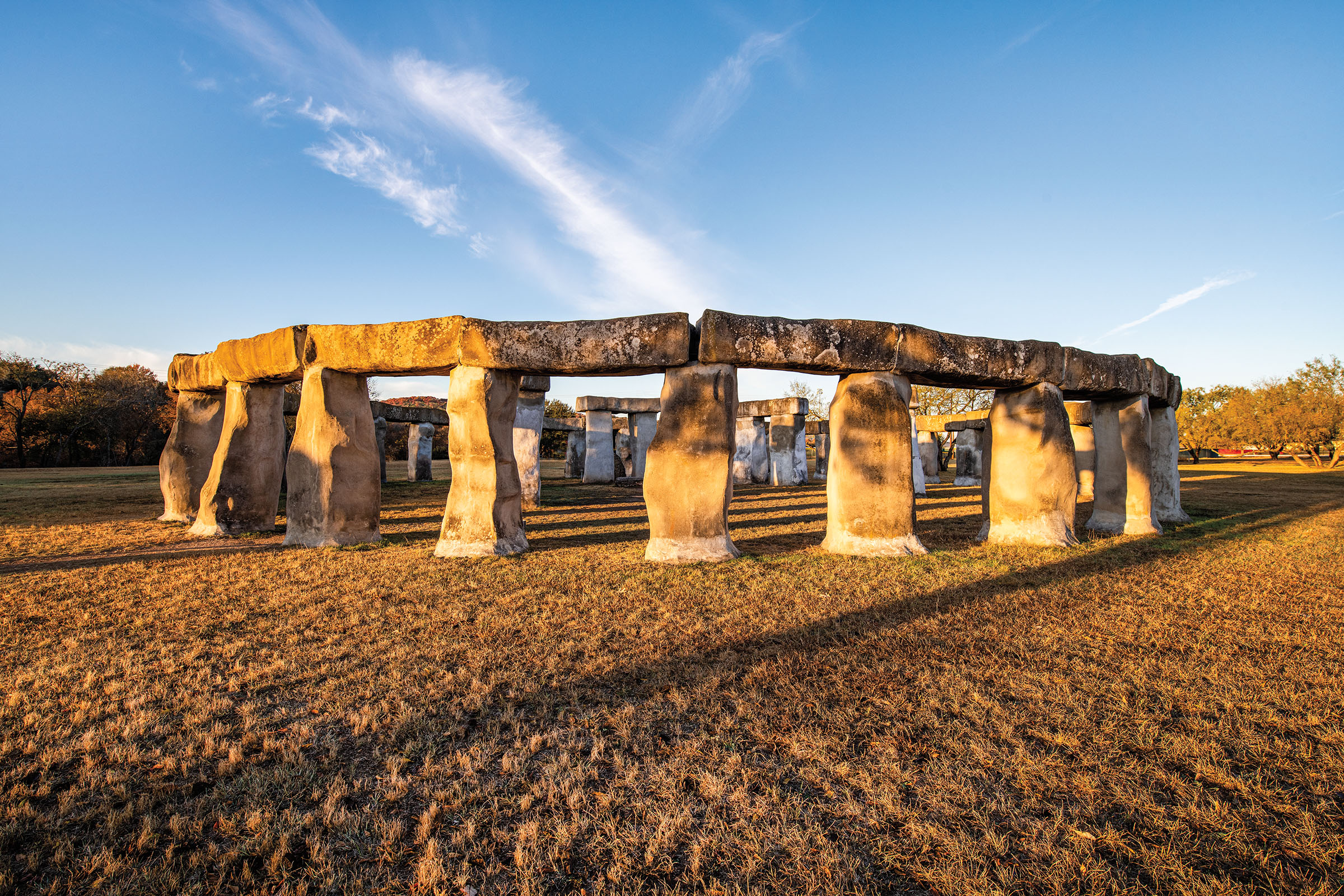 A replica of Stonehenge in Ingram Texas, near Kerville
