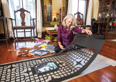 San Antonio Artist Kathleen Trenchard Creates Memorable Papel Picado Art