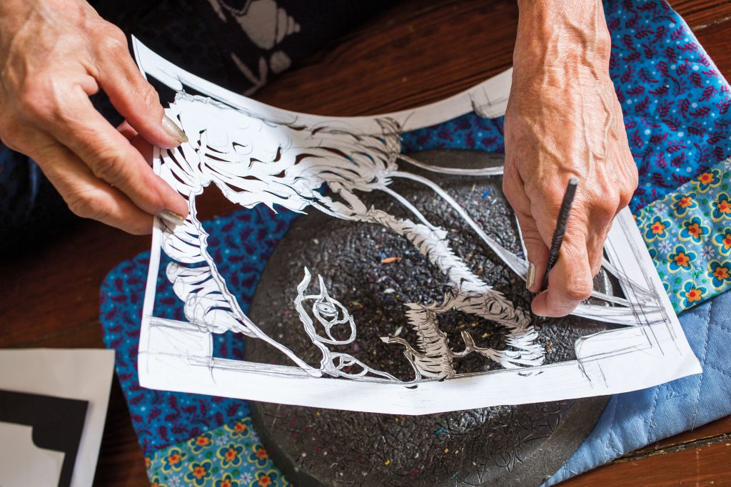 San Antonio Artist Kathleen Trenchard Creates Memorable Papel Picado Art