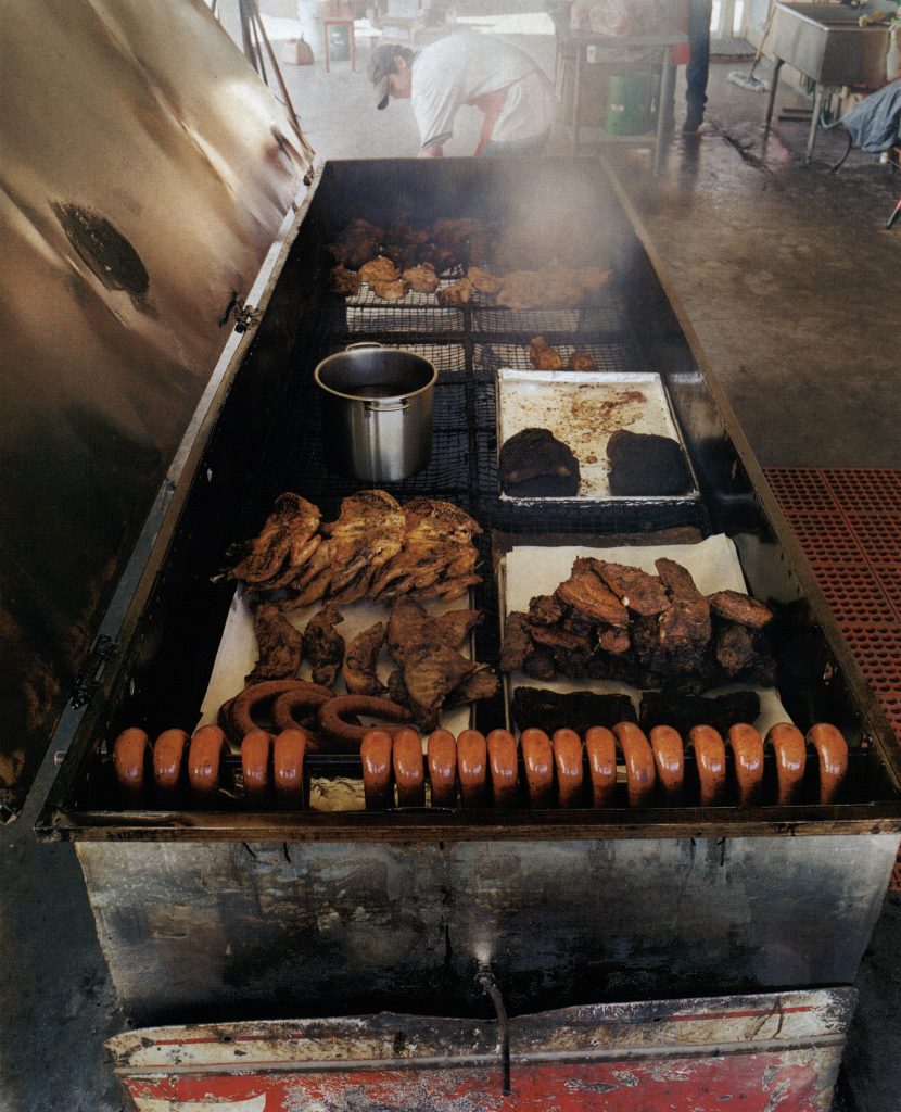 The pit at Cooper 's in Mason. "It's unrelated to the Cooper 's in Llano, but it's just as satisfying."