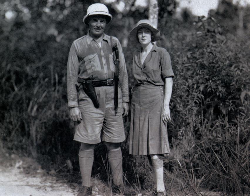 Frank Buck with his wife, Muriel.