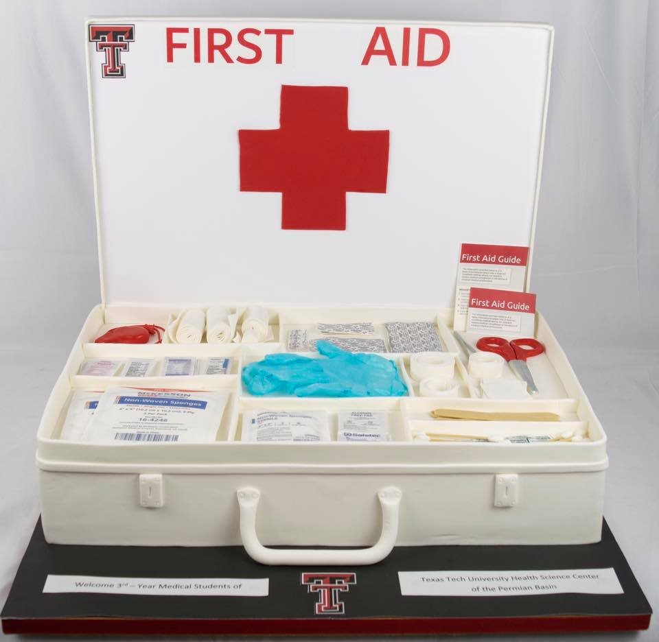 First aid kit cake