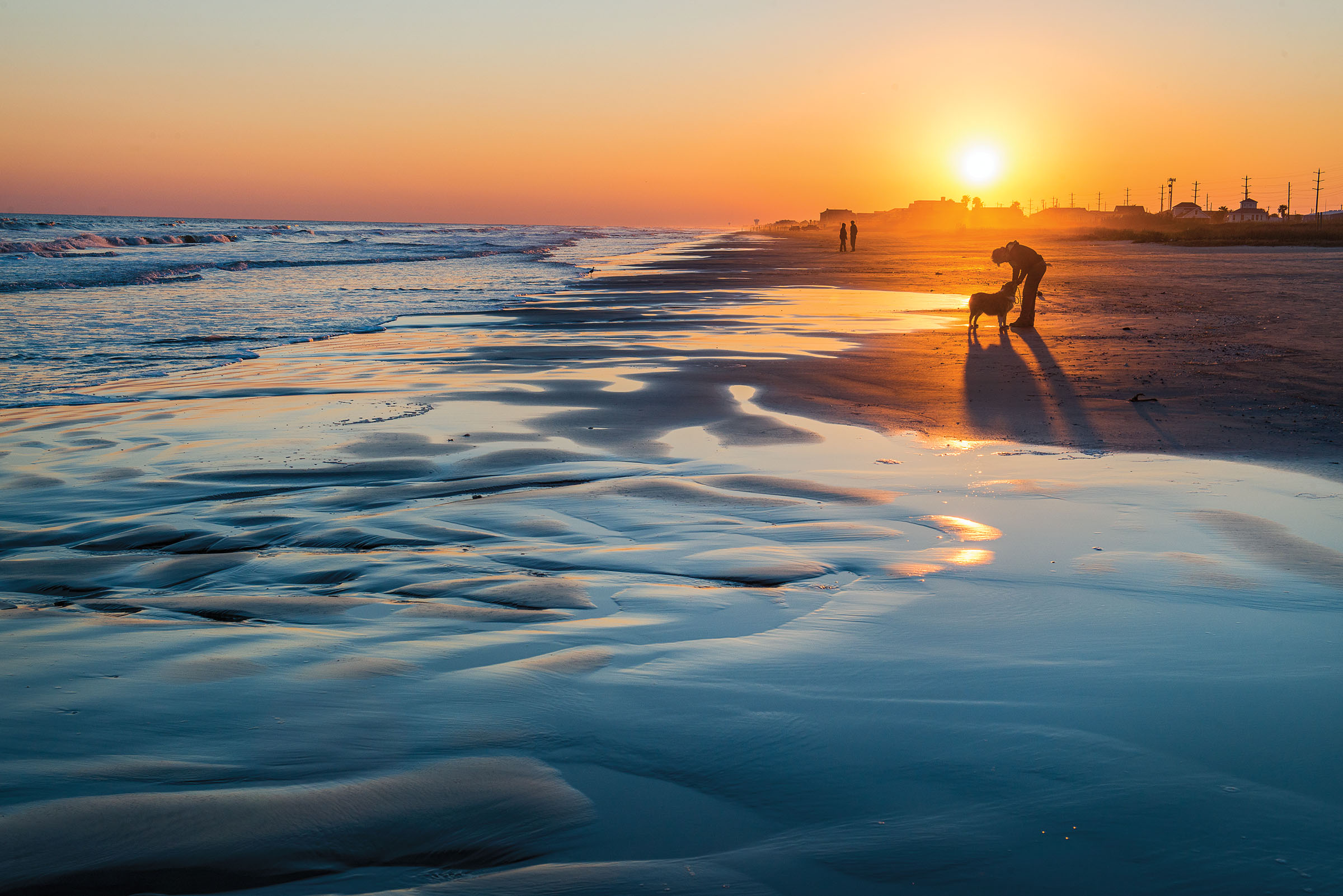 Jamaica Beach, Galveston Island State Park, sunset