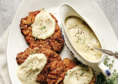 Recipe: Chicken-Fried Steak with Creamy Cauliflower Gravy