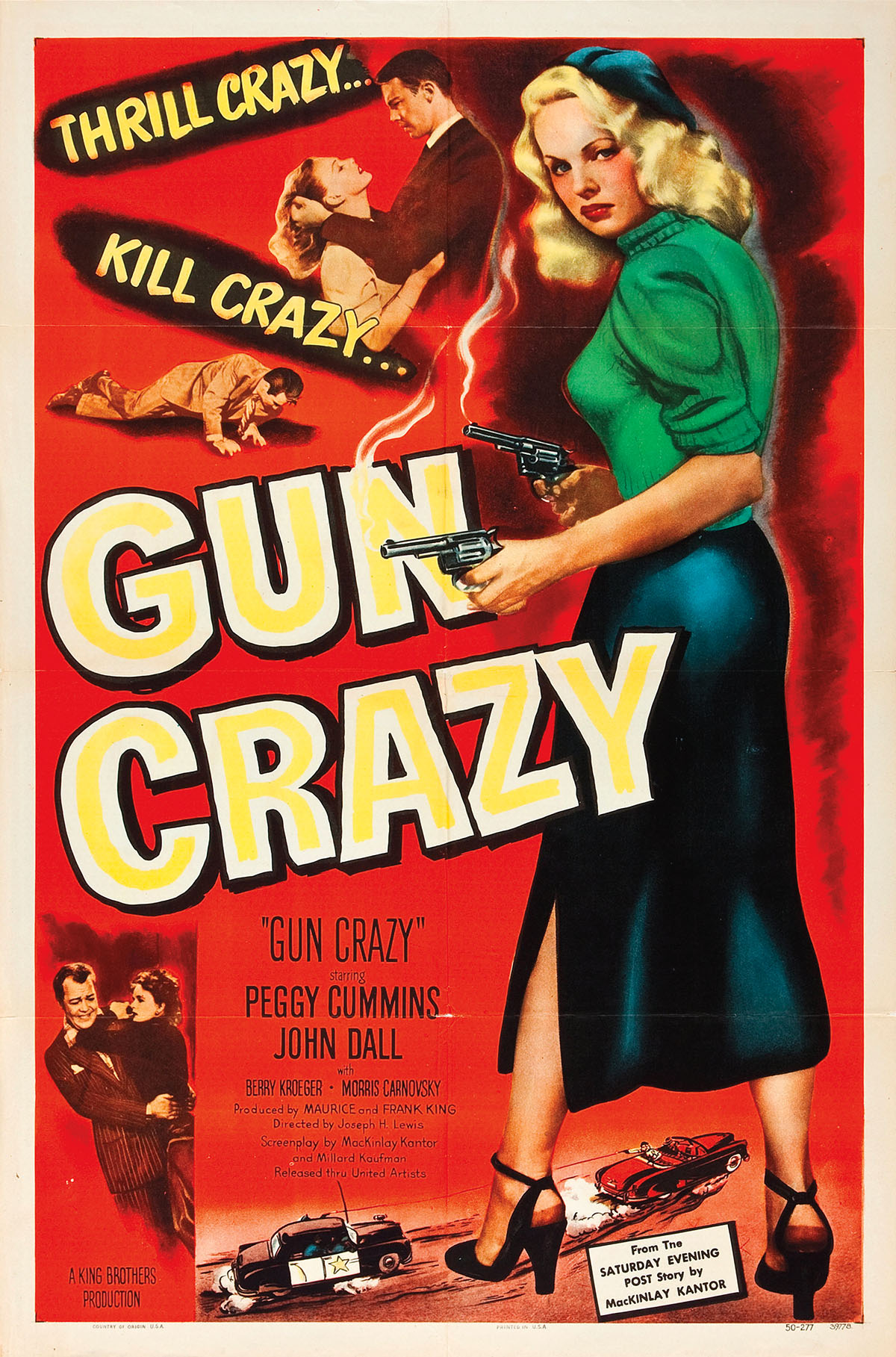 The movie poster for "Gun Crazy"