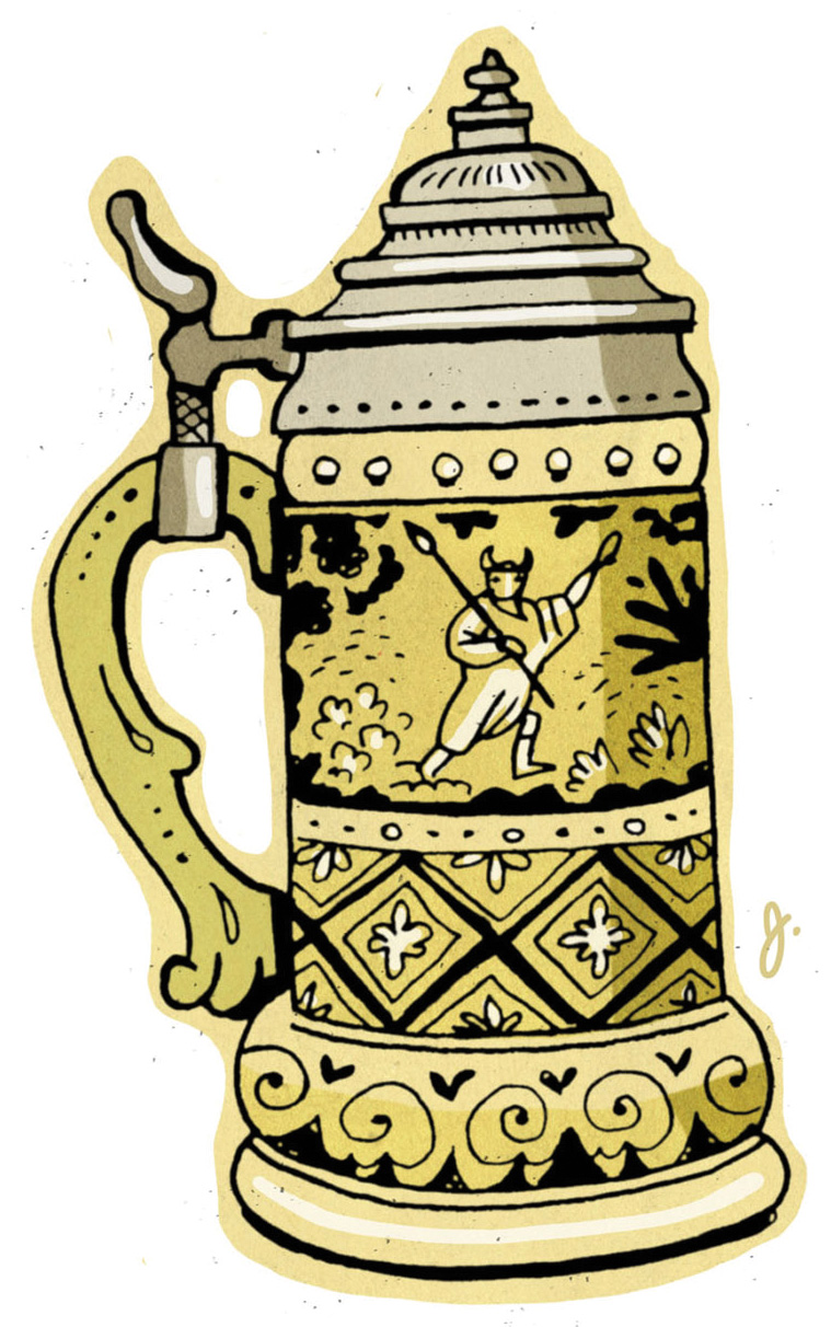 An illustration of a beer stein