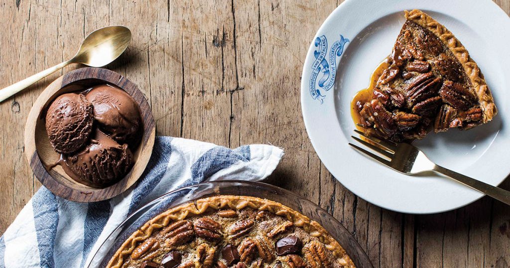 Recipe: Chocolate Pecan Rye Pie with Chocolate Pecan Sorbet