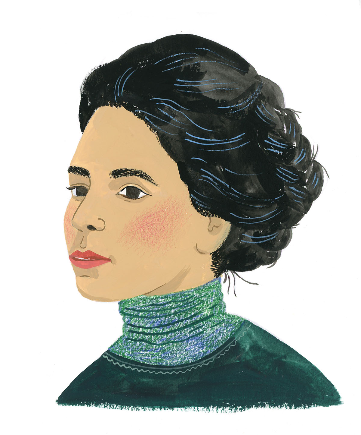 An illustration of Jovita Idár