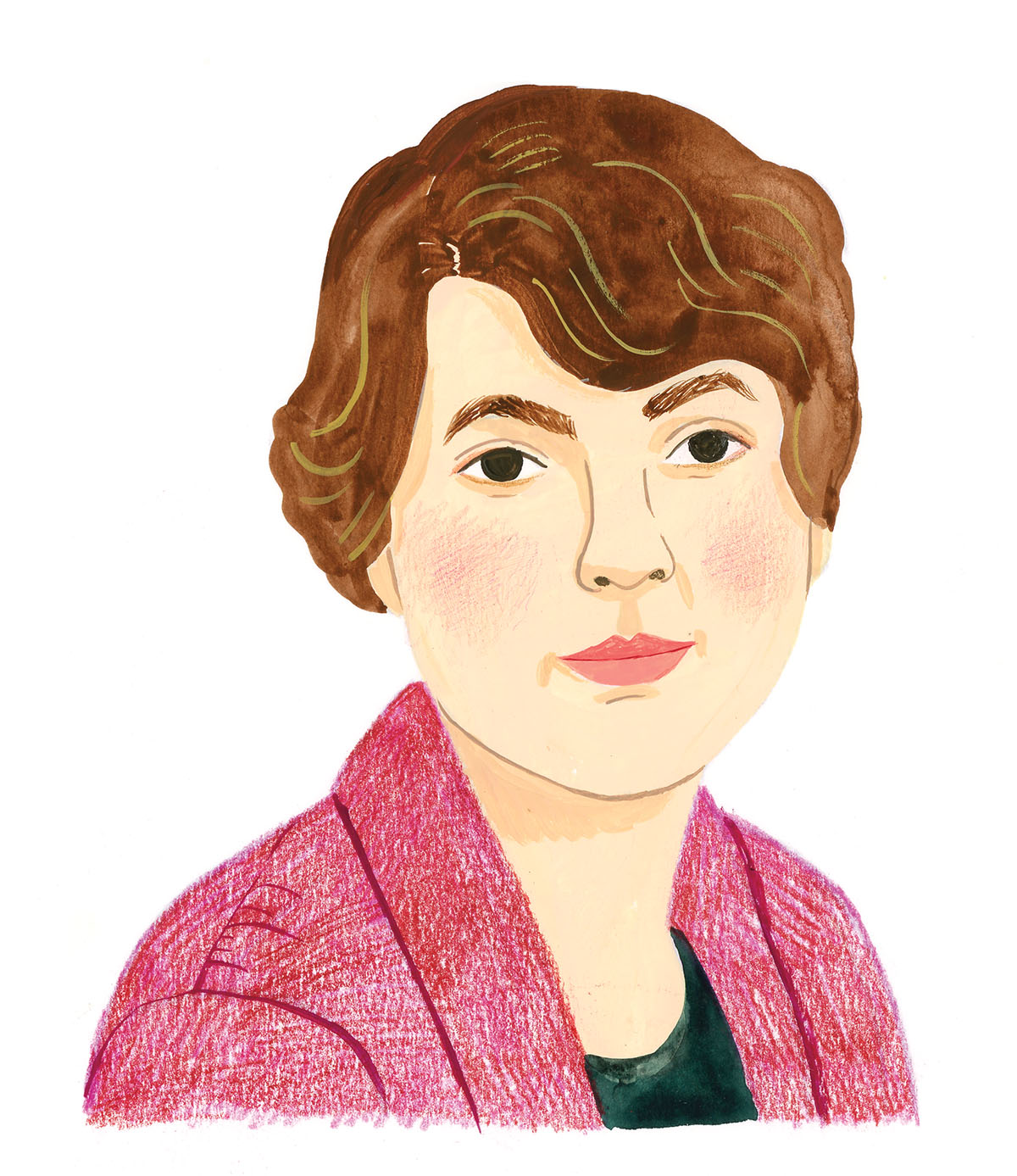 An illustration of Minnie Fisher Cunningham