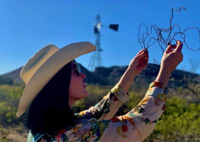 In the Hands of a San Angelo Artist, Gnarled Old Barbed Wire Takes on New Beauty